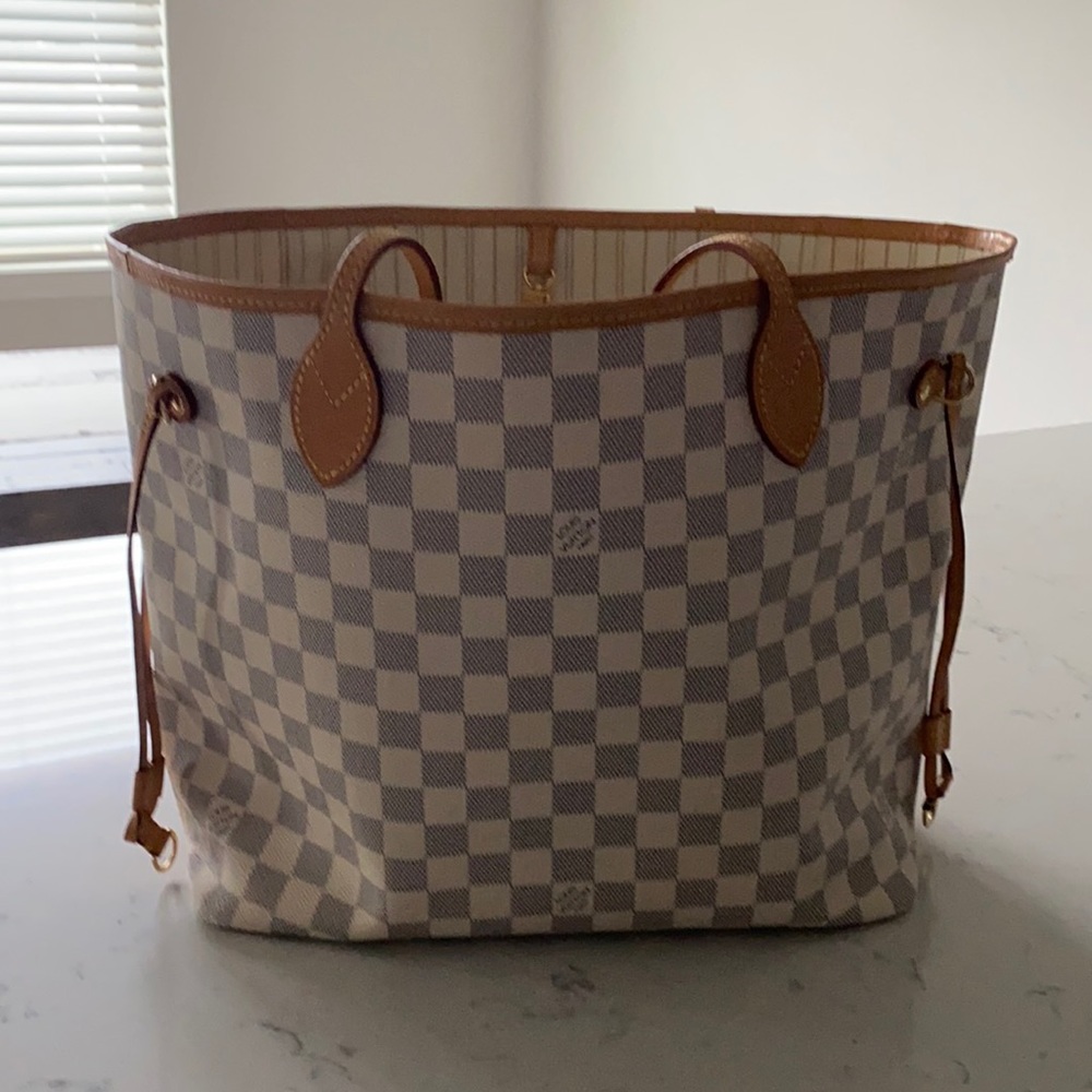 LOUIS VUITTON Neverfull MM Damier Azur